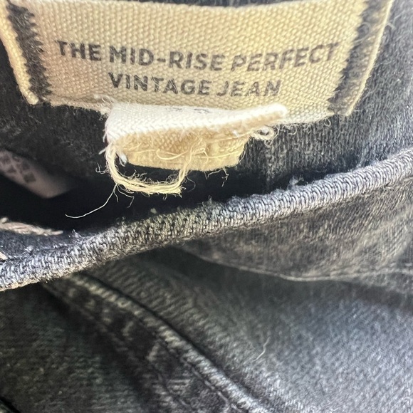Madewell The Mid Rise Perfect Vintage Jeans Size 25 Black - Picture 3 of 4